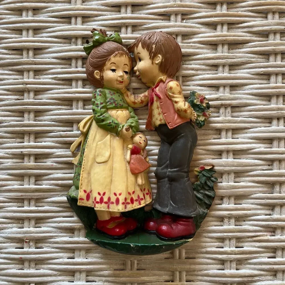 70s Vintage retro boy and girl wall decor - Picture 3 of 4